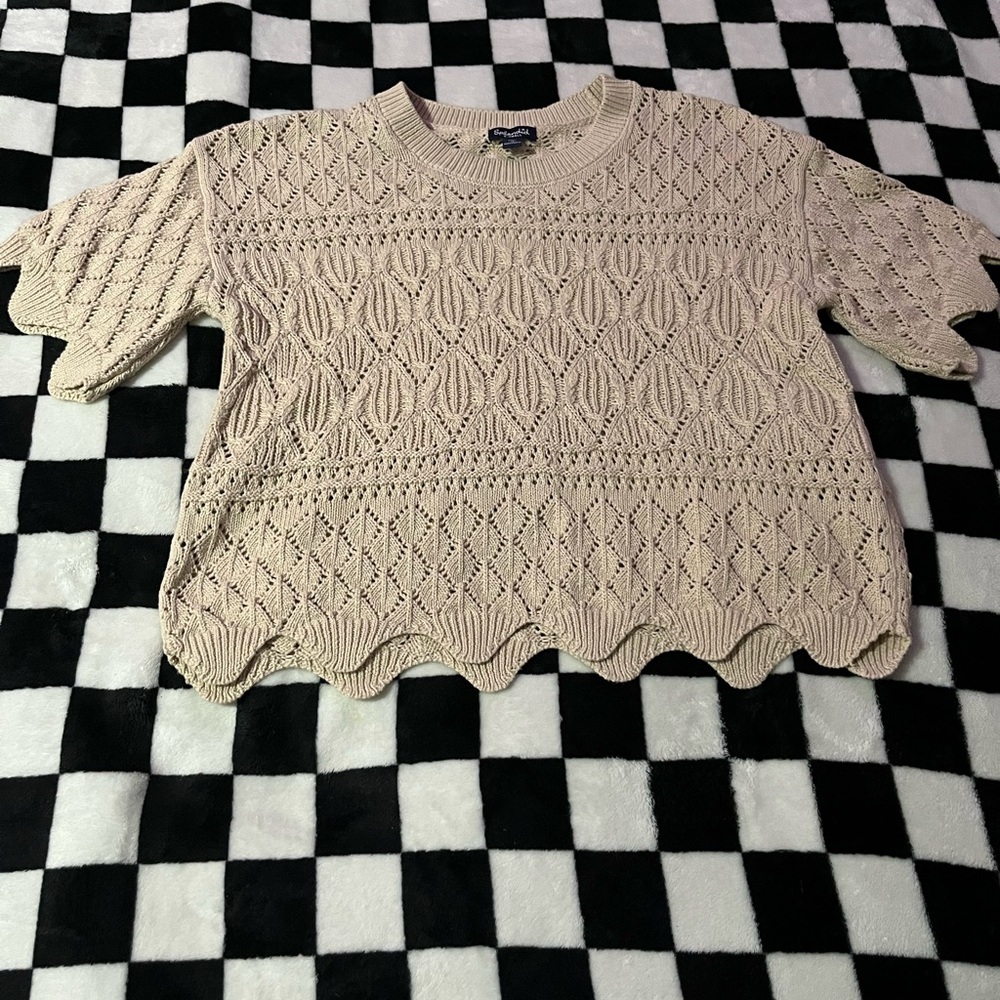 Splendid Cream Knit Sweater